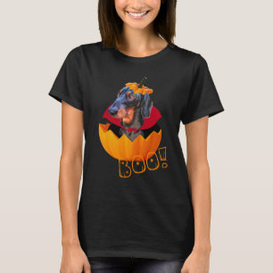 Halloween zaaghond pompoen T-Shirt