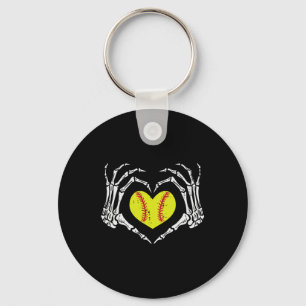 Halloween Zachte Hart Skelet Handen Kostuum Vrouwe Sleutelhanger