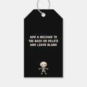 Halloween Zak Met Botten Cadeaulabel (Achterkant)