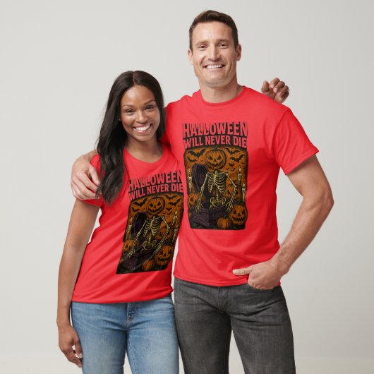 HALLOWEEN ZAL NOOIT STERVEN T-SHIRT (Unisex)
