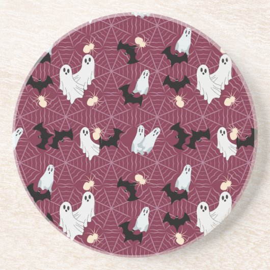 Halloween Zandsteen Onderzetter (Voorkant)