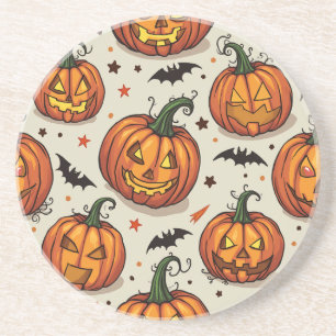Halloween zandsteen onderzetters