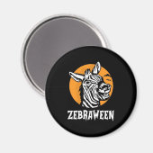 Halloween Zebra Magneet (Voorkant / Achterkant)