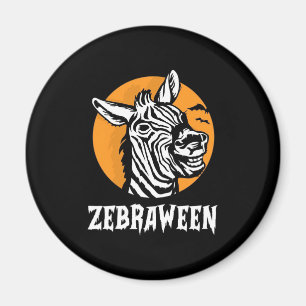 Halloween Zebra Magneet