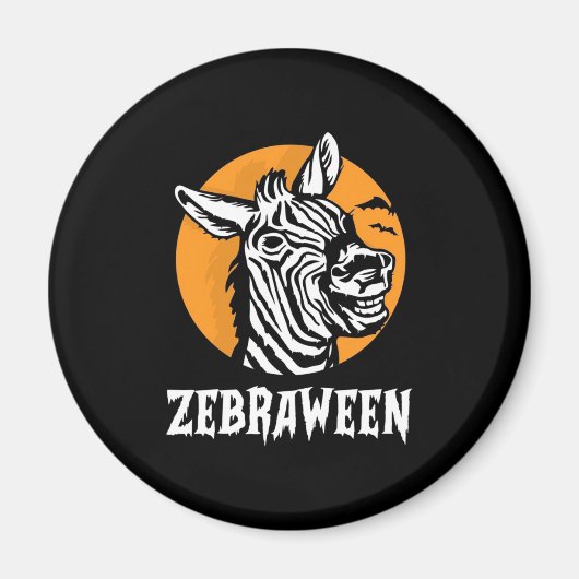 Halloween Zebra Magneet (Voorkant)