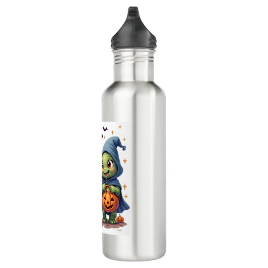 Halloween Zee Turtle Ghost Turtles T-shirt Waterfles (Rechts)