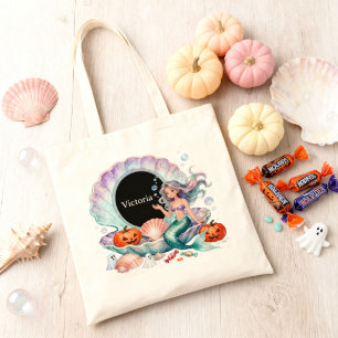 Halloween Zeemeermin Onder de Zee Trick or Treat Tote Bag