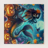 Halloween zeemeermin puzzel (Horizontaal)