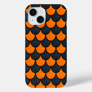 Halloween Zeemeermin Schubben Patroon iPhone 15 Case