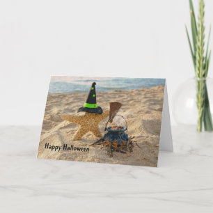 Halloween zeester kaart