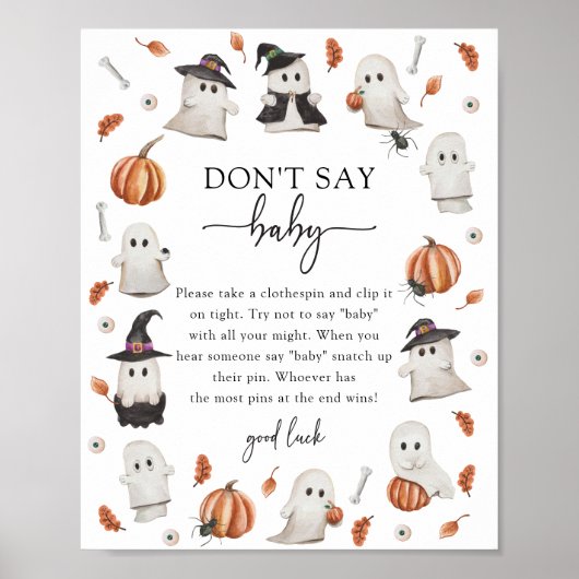 Halloween zeg geen Baby Poster (Voorkant)