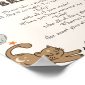 Halloween "Zeg niet tegen Baby" Baby shower Game P Poster (Hoek)