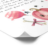 Halloween "Zeg niet tegen Baby" Baby shower Game P Poster (Hoek)