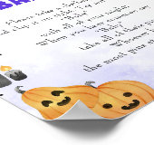 Halloween "Zeg niet tegen Baby" Baby shower Game P Poster (Hoek)