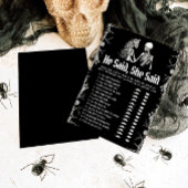 Halloween zei hij, ze zei Vrijgezellenfeest spel Kaart