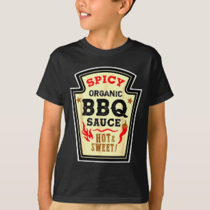 Halloween Zeis Bbq-saus Grappig Eten Kostuum Manne T-shirt
