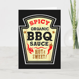 Halloween Zeis Bbq-saus Grappig Voedsel Kostuum Ma Kaart