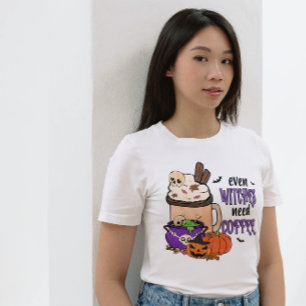 HALLOWEEN ZELFS HEKSEN HEBBEN KOFFIE NODIG   KOFFI T-SHIRT