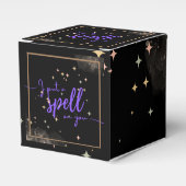 Halloween zet een spreuk gunst dozen bedankdoosjes (Voorkant Zijde)