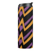 Halloween Zig Zags Orange Purple   Thermosbeker (Gedraaid links)