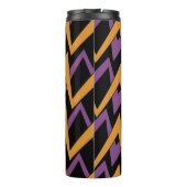 Halloween Zig Zags Orange Purple   Thermosbeker (Achterkant)