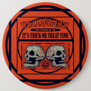 Halloween zijn Trick or treat tijd Ronde Button 6,0 Cm
