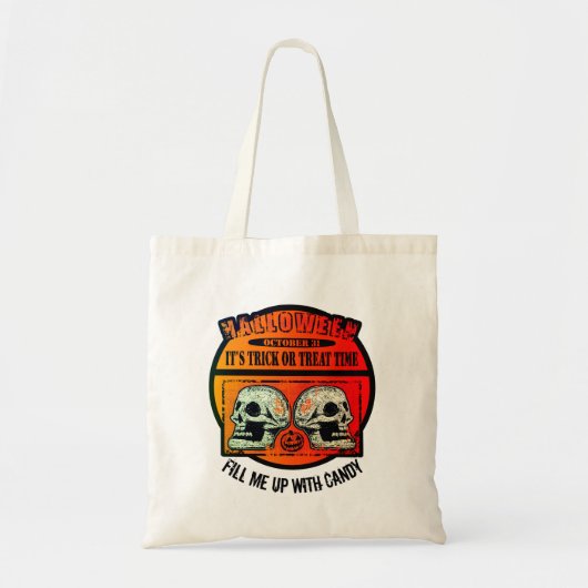 Halloween zijn Trick or treat Time Snoep Bag Tote Bag (Voorkant)