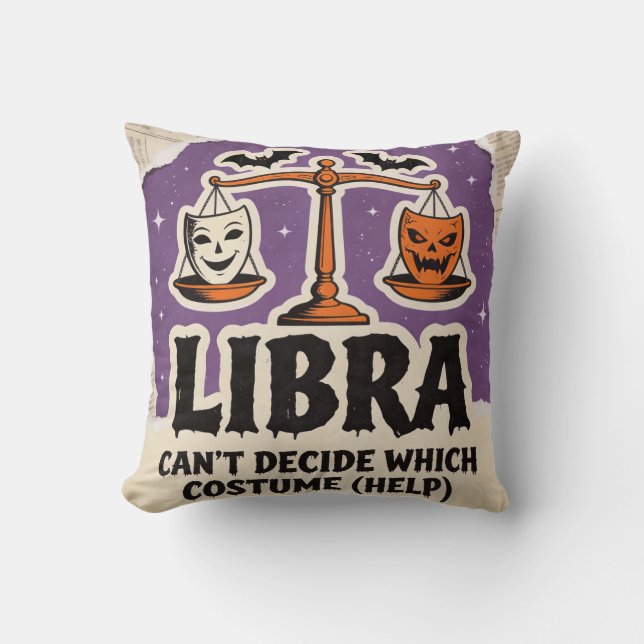 Halloween Zodiac Ween schaal Skeletaal Verjaardags Kussen (Voorkant)