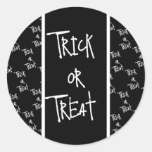 Halloween zoete of zure zwarte en witte