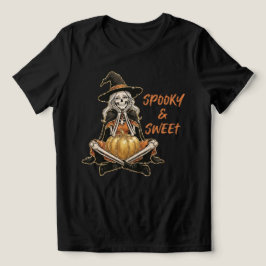 Halloween Zoete Skelet Tri-Blend Shirt