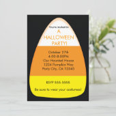 Halloween Zoete Snoep Mais Feest Uitnodigingen (Staand voorkant)