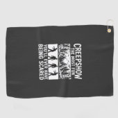 Halloween Zombie Bang Vector Horror Design_1 Golfhanddoek (Horizontaal)