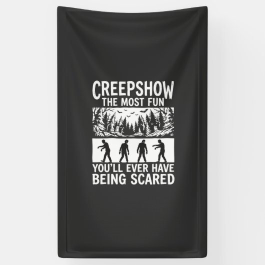 Halloween Zombie Bang Vector Horror Design_1 Spandoek (Verticaal)