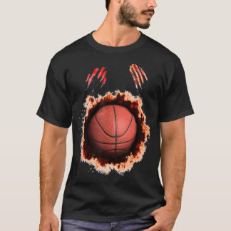 Halloween Zombie Basketball Player Basketball T-shirt