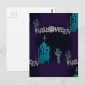 halloween zombie briefkaart (Voorkant / Achterkant)
