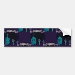 halloween zombie bumpersticker