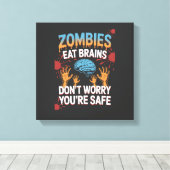 Halloween Zombie Canvas Afdruk (Insitu (Houten vloer))