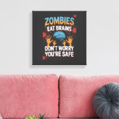 Halloween Zombie Canvas Afdruk (Insitu (Woonkamer))