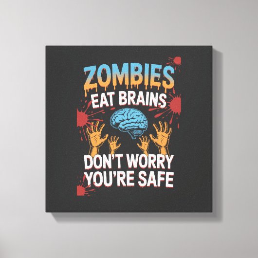 Halloween Zombie Canvas Afdruk (Voorkant)