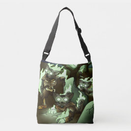 Halloween Zombie Cats Crossbody Tas