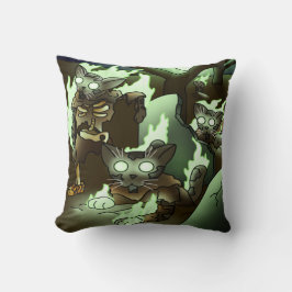 Halloween Zombie Cats Kussen