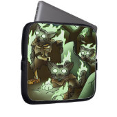 Halloween Zombie Cats Laptop Sleeve (Voorkant Rechts)
