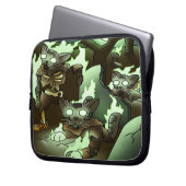 Halloween Zombie Cats Laptop Sleeve (Voorkant Links)