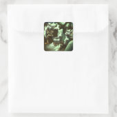 Halloween Zombie Cats Vierkante Sticker (Tas)