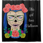 Halloween Zombie Cinco de Mayo Douchegordijn (Voorkant)