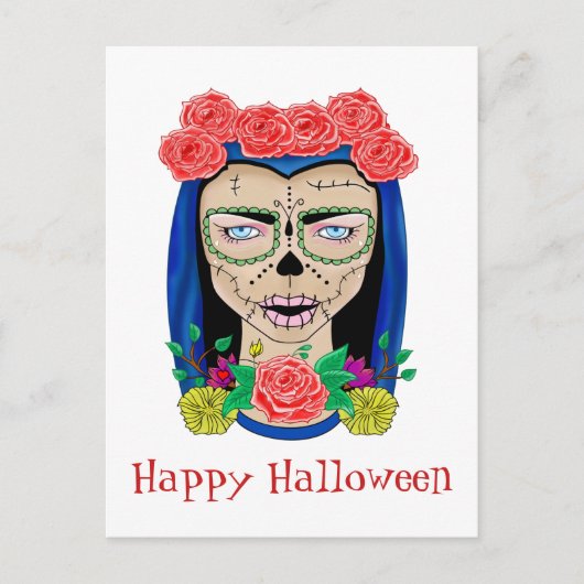 Halloween Zombie Cinco de Mayo Fiesta Briefkaart (Voorkant)