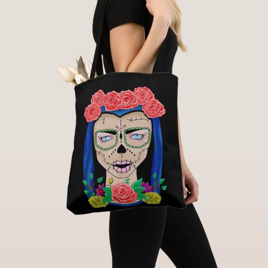 Halloween Zombie Cinco de Mayo Fiesta Tote Bag (Dichtbij)