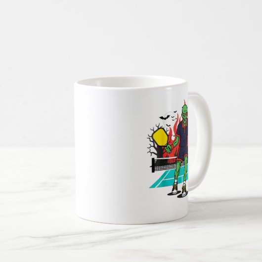 Halloween Zombie Ckleball Player Soky Costume  Koffiemok (Voorkant rechts)