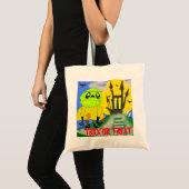 Halloween Zombie en Castle Trick or treat Tote Bag (Voorkant (product))