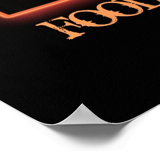 Halloween zombie eten zo vers nog schreeuwen poster (Hoek)